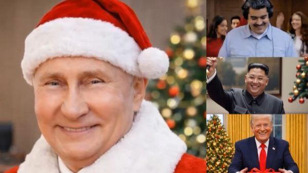 El delirante video de Navidad de embajada rusa con Putin de Viejito Pascuero
