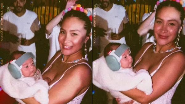 Sabrina Sosa es criticada por llevar a su bebé de 2 meses a festejo de Año Nuevo
