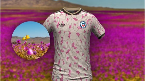 <p>Desierto Florido inspira el diseño de lo que sería la nueva camiseta visitante de La Roja</p>Desierto Florido inspira el diseño de lo que sería la nueva camiseta visitante de La Roja
