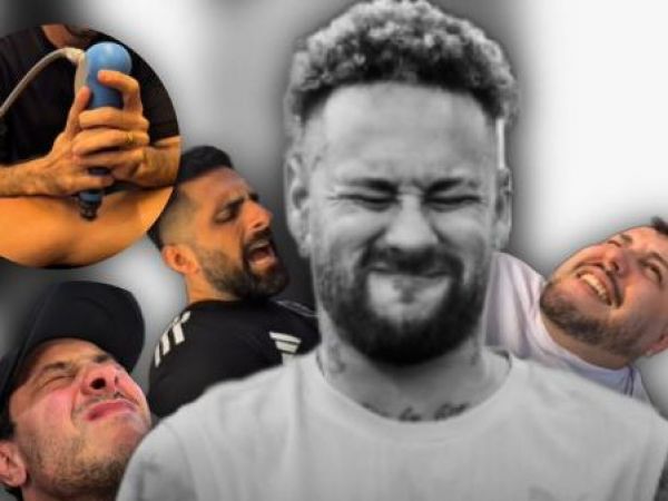 Gritaron de dolor: amigos de Neymar prueban su tratamiento de rodilla