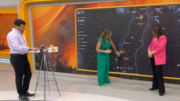 Las condiciones del tiempo que marcarán este lunes la zona de incendios
