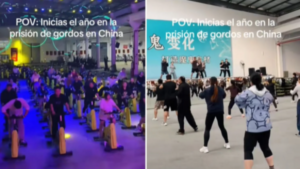 Es furor en TikTok: Joven exhibe su día en "prisión para gordos" en China
