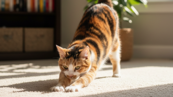 Los otros motivos del por qué tu gato se estira al verte
