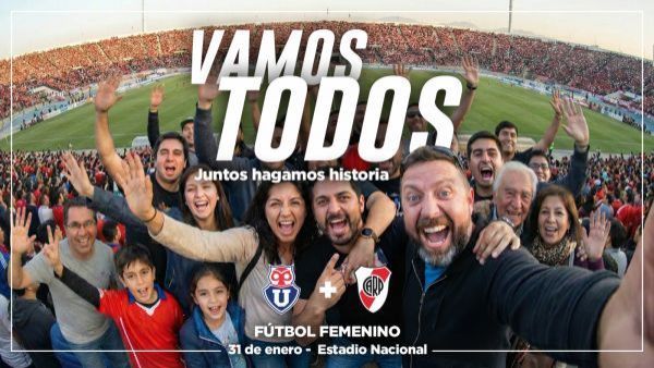 Por las pantallas de TVN: Universidad de Chile enfrenta a River Plate en el partido que busca romper un récord
