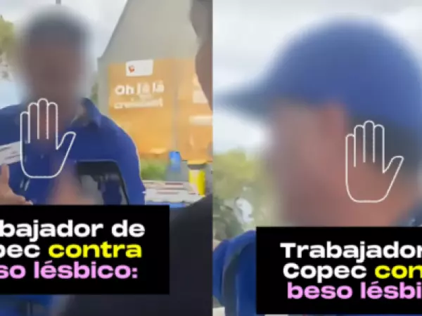 Denuncian a trabajador de bencinera por reprochar beso de pareja lésbica
