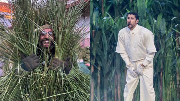 18 dólares por hora y una serie de exigencias: Así fue ser "arbusto" en el show de Bad Bunny
