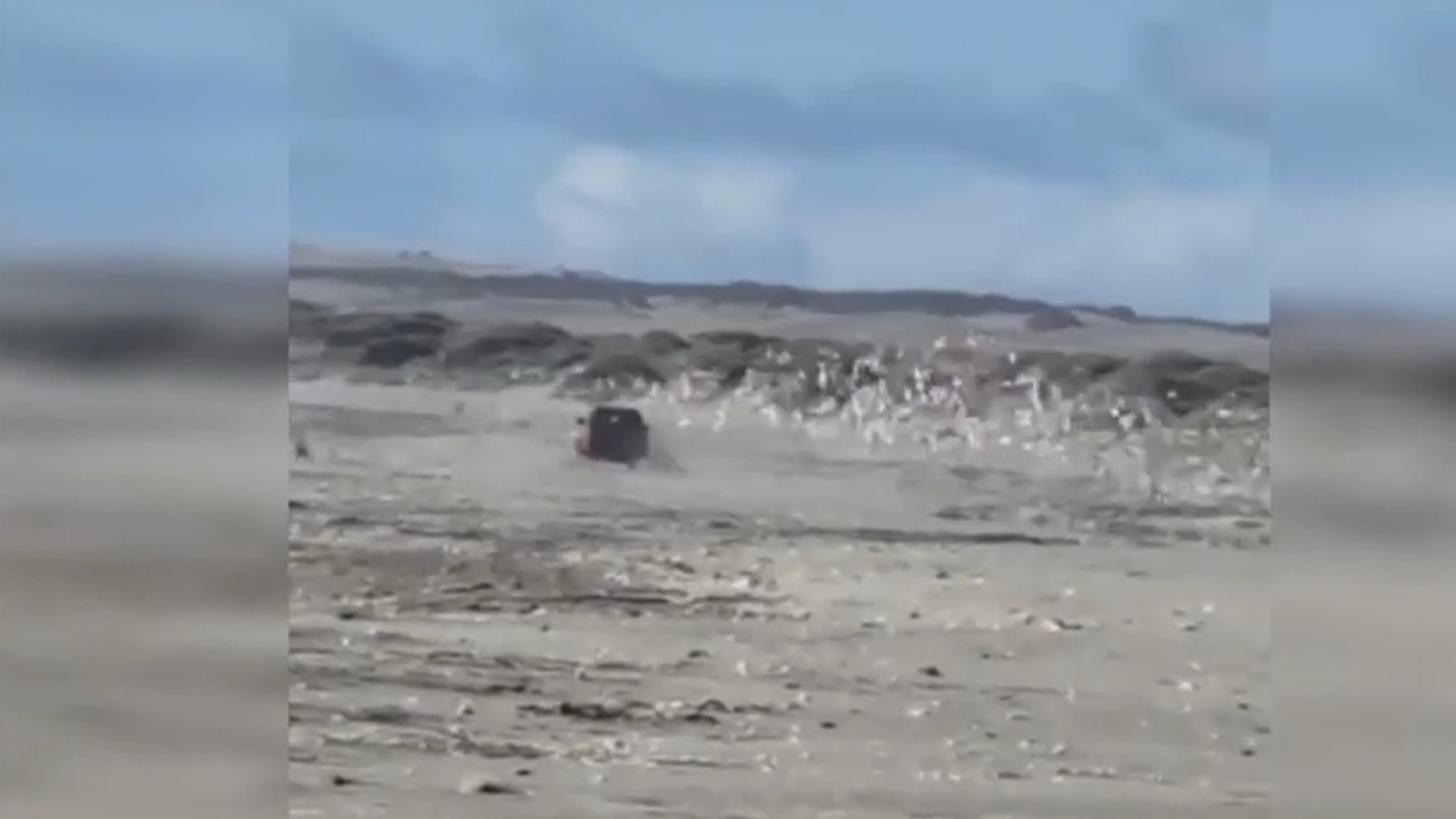 "Vestigio de la imbecilidad humana": Pareja con niños entró con su jeep a humedal de Ritoque
