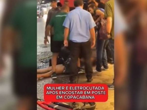 Chilena queda tendida en el suelo tras sufrir descarga eléctrica en medio de tormenta en Brasil