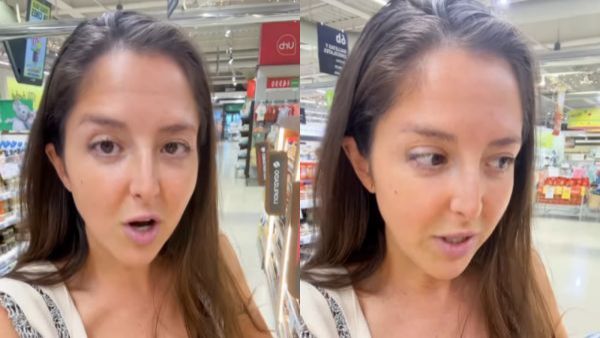 “Esto es criminal”: Influencer estadounidense se hace viral tras quedar impactada con los precios de un supermercado en Chile
