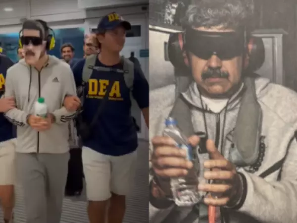 Amigos organizan despedida de soltero con temática inspirada en la detención de Maduro