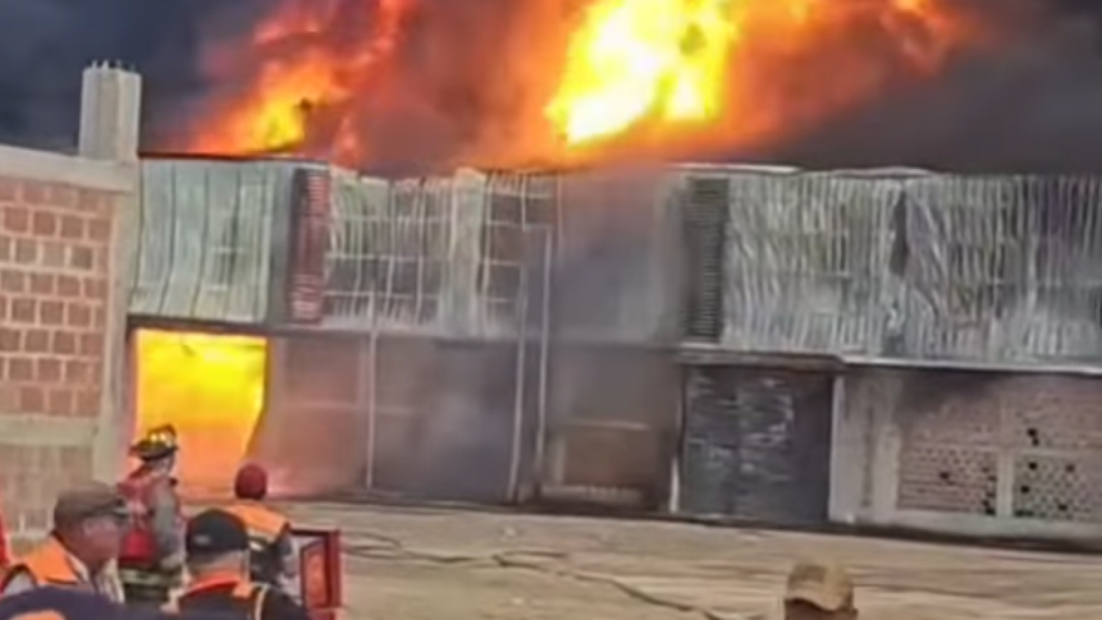 Bomberos de Arica cruzan a Perú para combatir incendio en Tacna