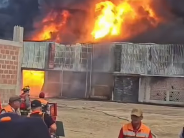 Bomberos de Arica cruzan a Perú para combatir incendio en Tacna