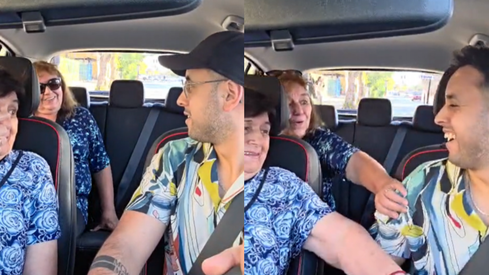 ¡No lo reconocieron! Se hizo pasar por Uber para sorprender a su tía y abuela tras años sin venir a Chile