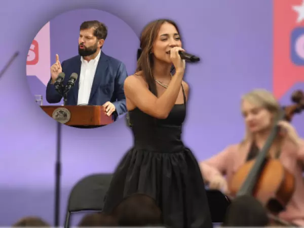 Recibió el agradecimiento de Boric: El paso de Princesa Alba por el acto del 8M en Palacio de La Moneda