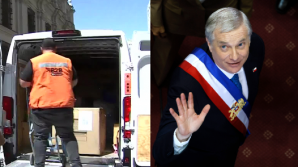 <p>Comienza la instalación en La Moneda: llegan los muebles del Presidente Kast</p>Comienza la instalación en La Moneda: llegan los muebles del Presidente Kast
