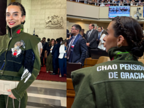 Llegó vestida como carabinera: Nueva diputada causa debate por su atuendo en el Congreso