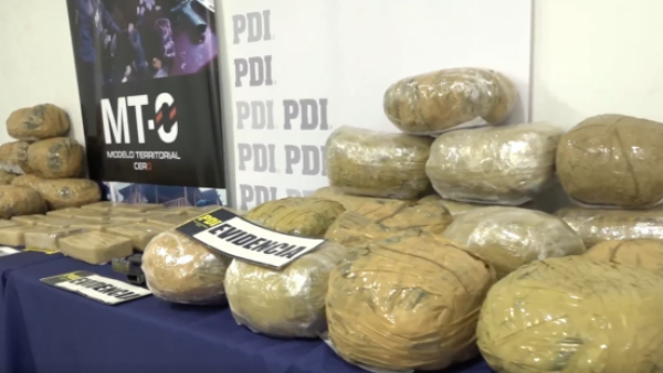270 mil dosis: PDI incauta droga avaluada en más de $200 millones
