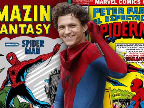 Primer plano de Tom Holland como Spider-Man sin máscara, con expresión de angustia y desesperación en un tejado de Nueva York, ilustrando sus problemas tras ser olvidado en 'Spider-Man: Un Nuevo Día'.