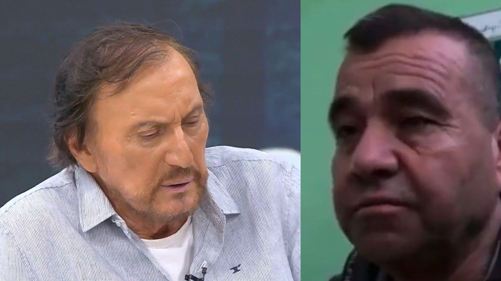 "Me pilló descuidado...": Los gestos que dejaron "helado" a Carlos Pinto en su entrevista al "Asesino del Tambor"
