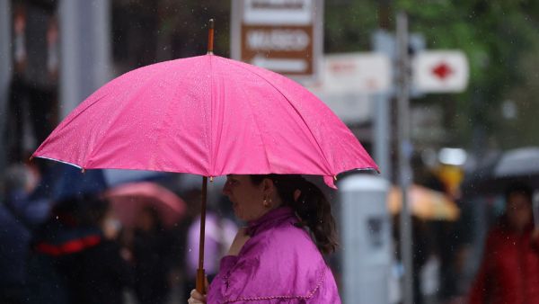 <p>Lluvias</p>¿A qué hora comenzará a llover en la región Metropolitana?
