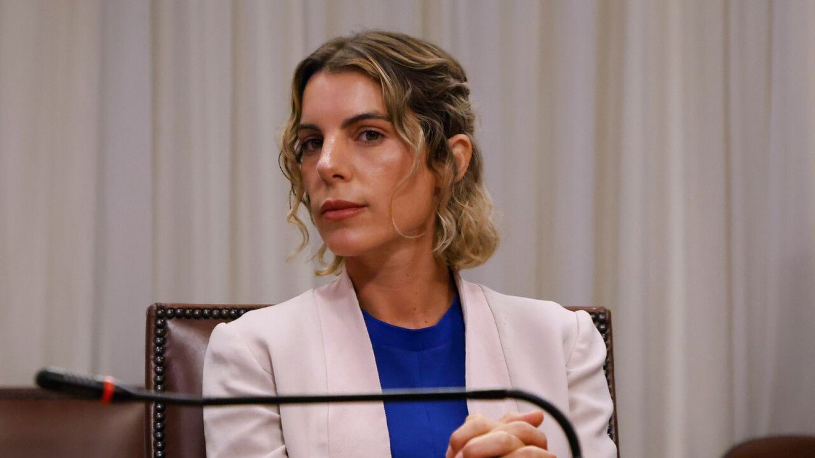 <p>Maite Orsini en Francia </p>
