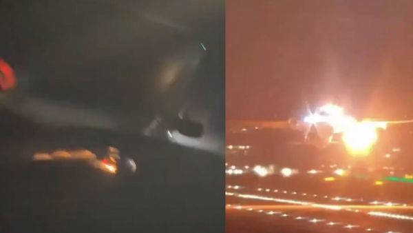 <p>Turbina de avión explota tras el despegue</p>Pánico en el aire: Turbina de avión comercial falla a minutos de despegar
