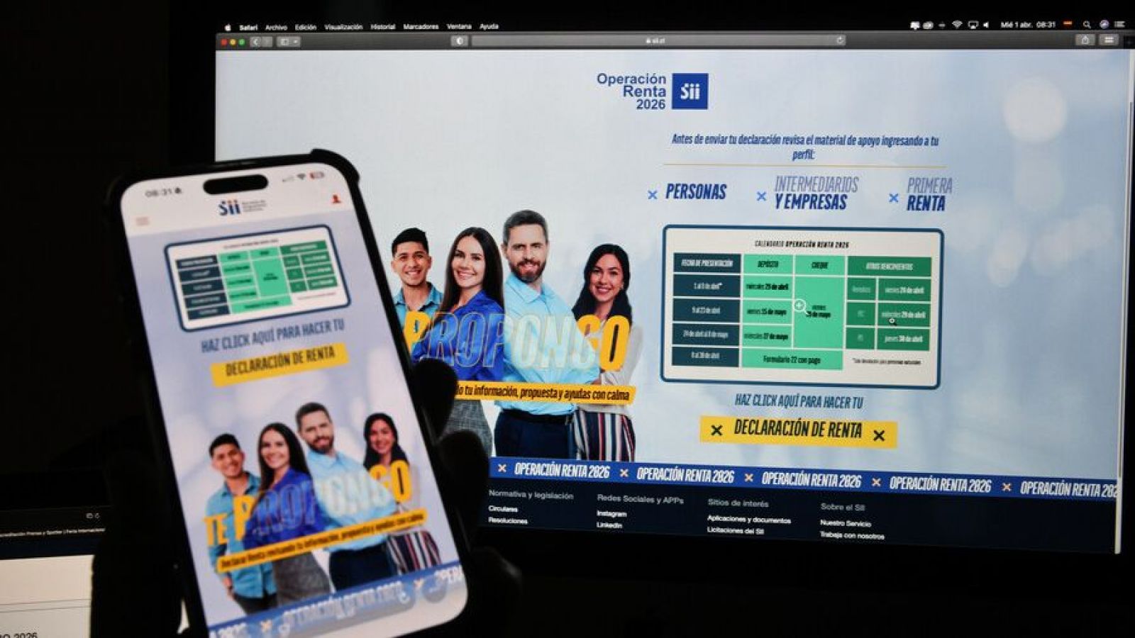 Comenzó la Operación Renta 2026: Primera devolución será el 29 de abril
