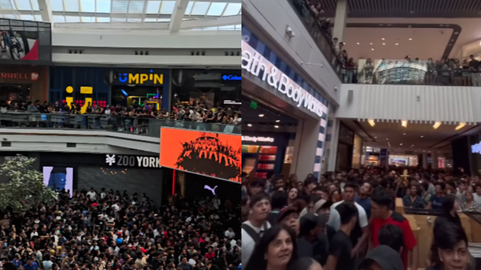 <p>Caótica escena: influencer desata aglomeración tras lanzar $700 mil en Mall Plaza Vespucio</p>
