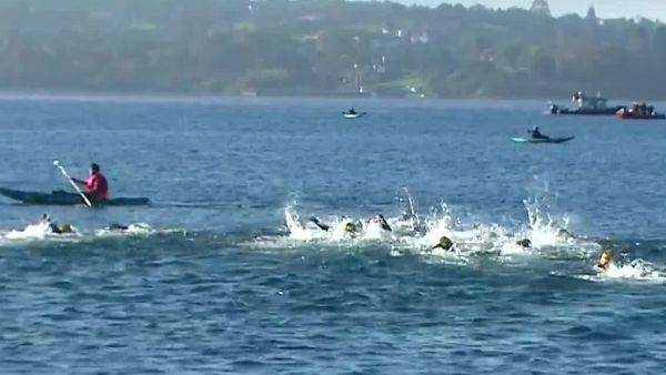 Así fue la histórica largada del Ironman 70.3 de Puerto Varas
