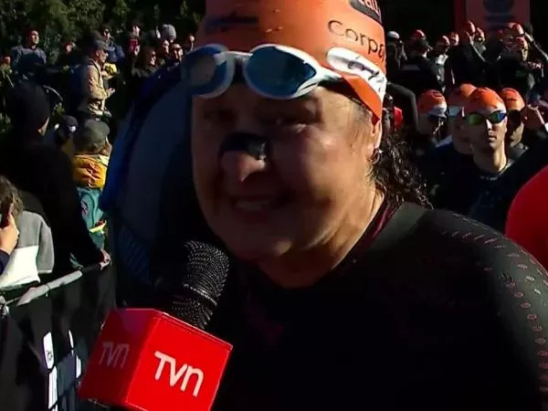 Paola, competidora del Ironman 70.3 de Puerto Varas