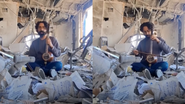 <p>"Que el último sonido sea música": un profesor toca entre las ruinas de su escuela en Irán</p>"Que el último sonido sea música": un profesor toca entre las ruinas de su escuela en Irán
