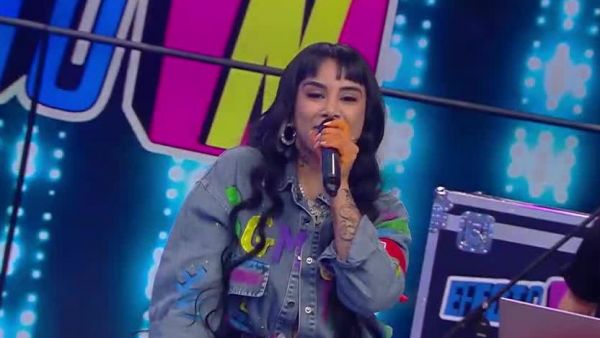 Flor de Rap jugó, compitió y hasta presentó su nuevo tema en Efecto N