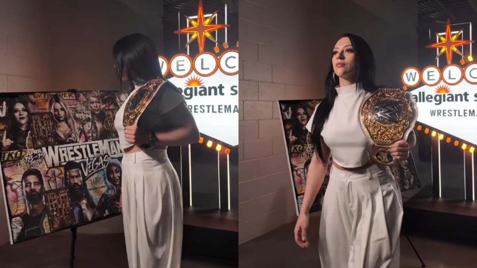 La "Primera" ya está lista: Stephanie Vaquer ya arribó a la arena previo a su participación en Wrestlemania 42

