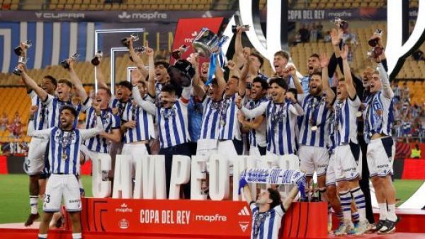 Real Sociedad se consagra campeón de la Copa del Rey tras vencer al Atlético de Madrid en penales
