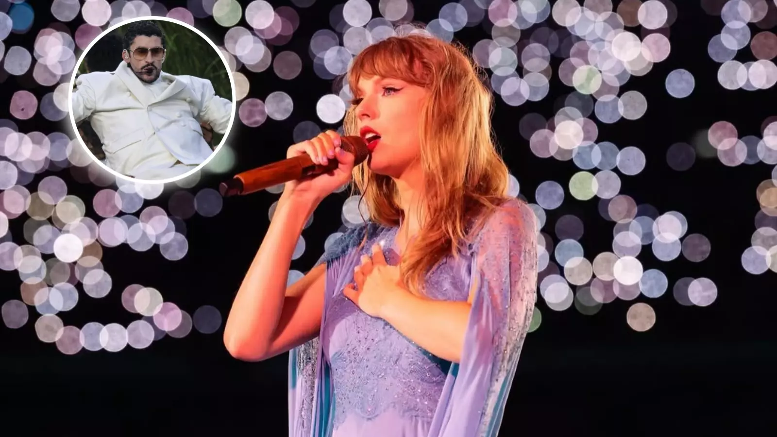 Bad Bunny queda segundo: Taylor Swift encabeza lista de artistas más escuchados en Spotify