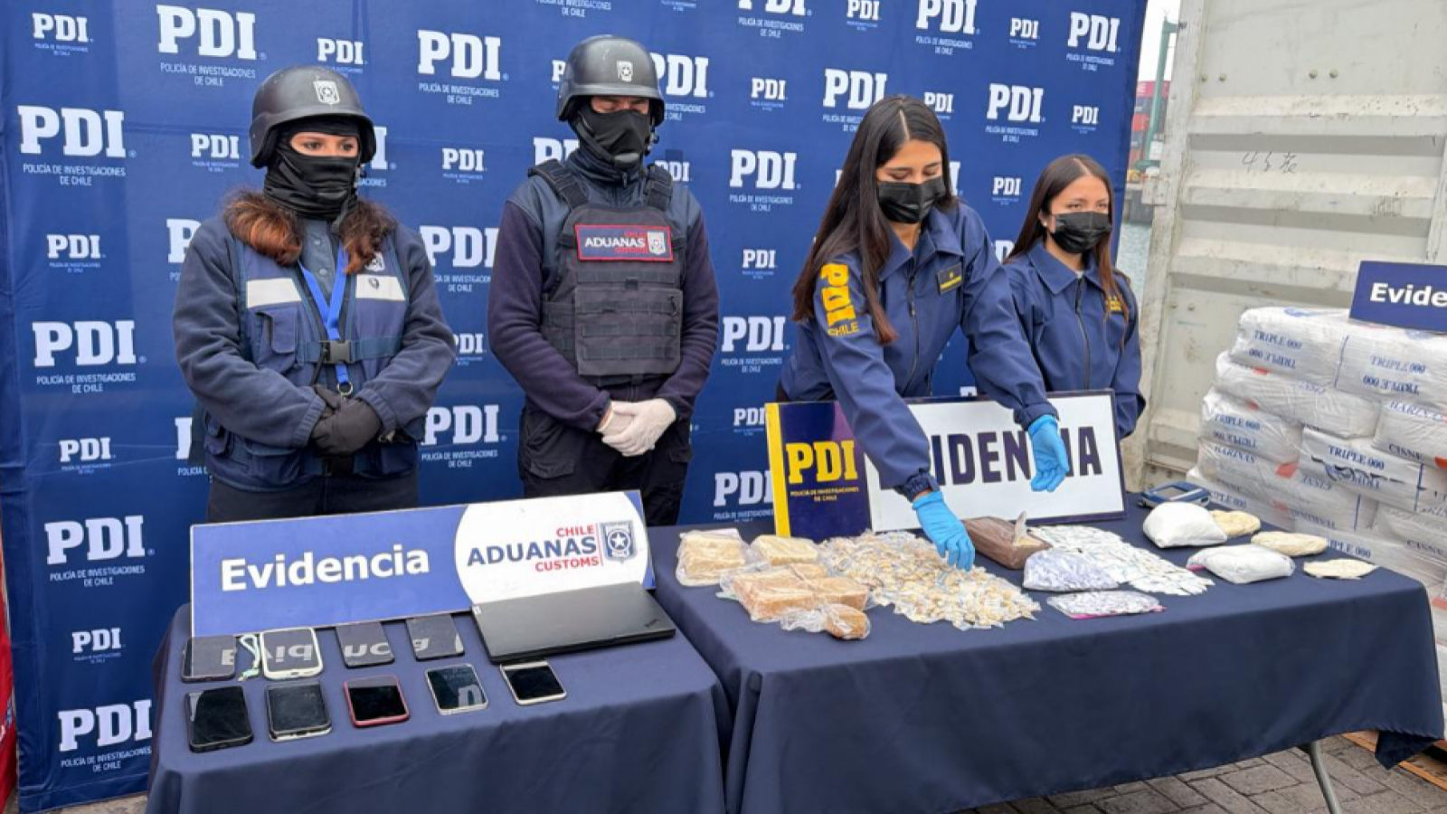 En sacos de harina: Desbaratan a banda que buscaba trasladar 58 kilos de cocaína a Australia
