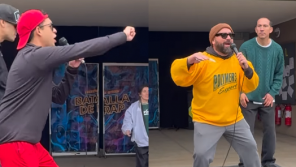 <p>Duelo de profes: batalla de rap marca celebración en colegio de la Región de O'Higgins</p>Duelo de profes: batalla de rap marca celebración en colegio de la Región de O'Higgins
