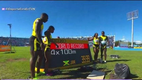 Premio doble: Jamaica clasifica a final de los relevos mixtos y consigue récord mundial
