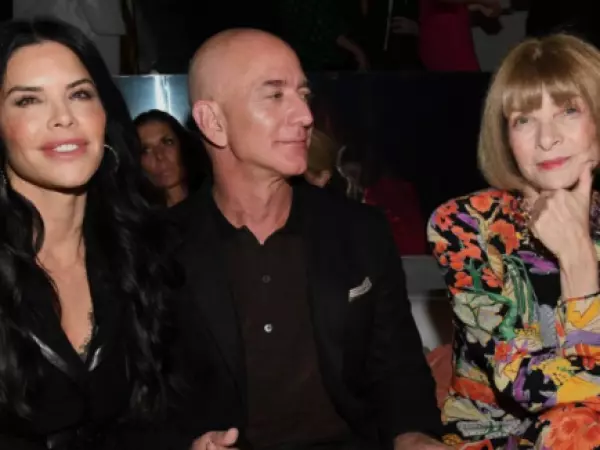 Jeff Bezos, Lauren Sánchez y Anna Wintour
