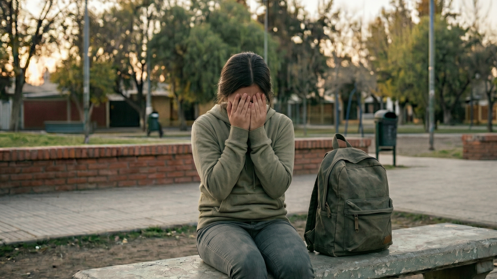 <p>Adolescente triste (Imagen generada con IA)</p>
