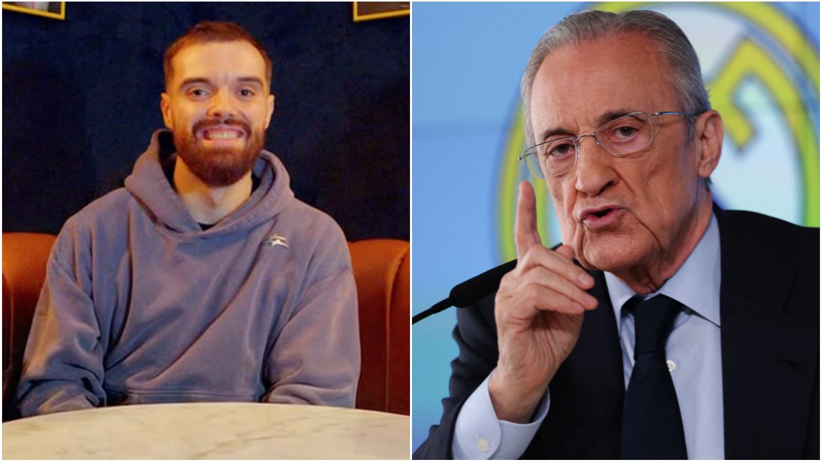 "300 millones de euros": la reacción de Ibai Llanos al anuncio de Florentino Pérez que generó ola de comentarios
