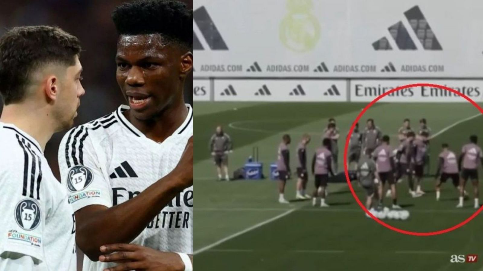 "Una imagen vale más que mil palabras": El entrenamiento del Real Madrid tras conflicto Valverde-Tchouameni
