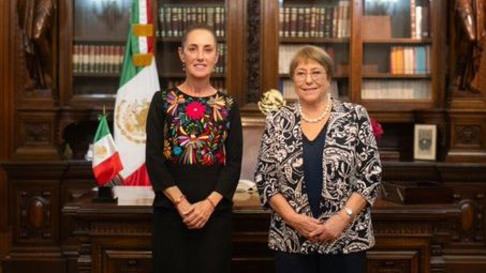 Sheinbaum reafirma apoyo a expresidenta Bachelet por candidatura a la ONU
