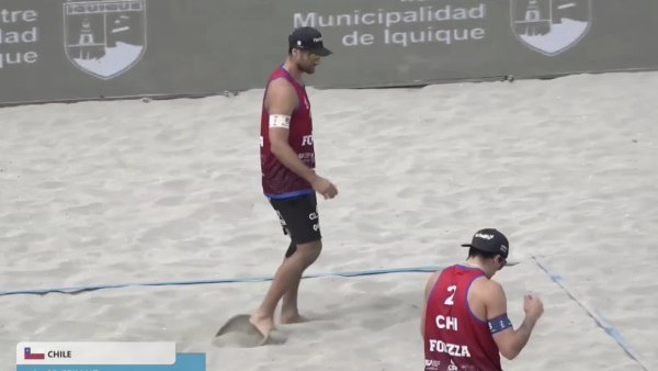 <p>Primos Grimalt en el Sudamericano de Voleibol Playa </p>El Arena Cavancha ovacionó a los Primos Grimalt
