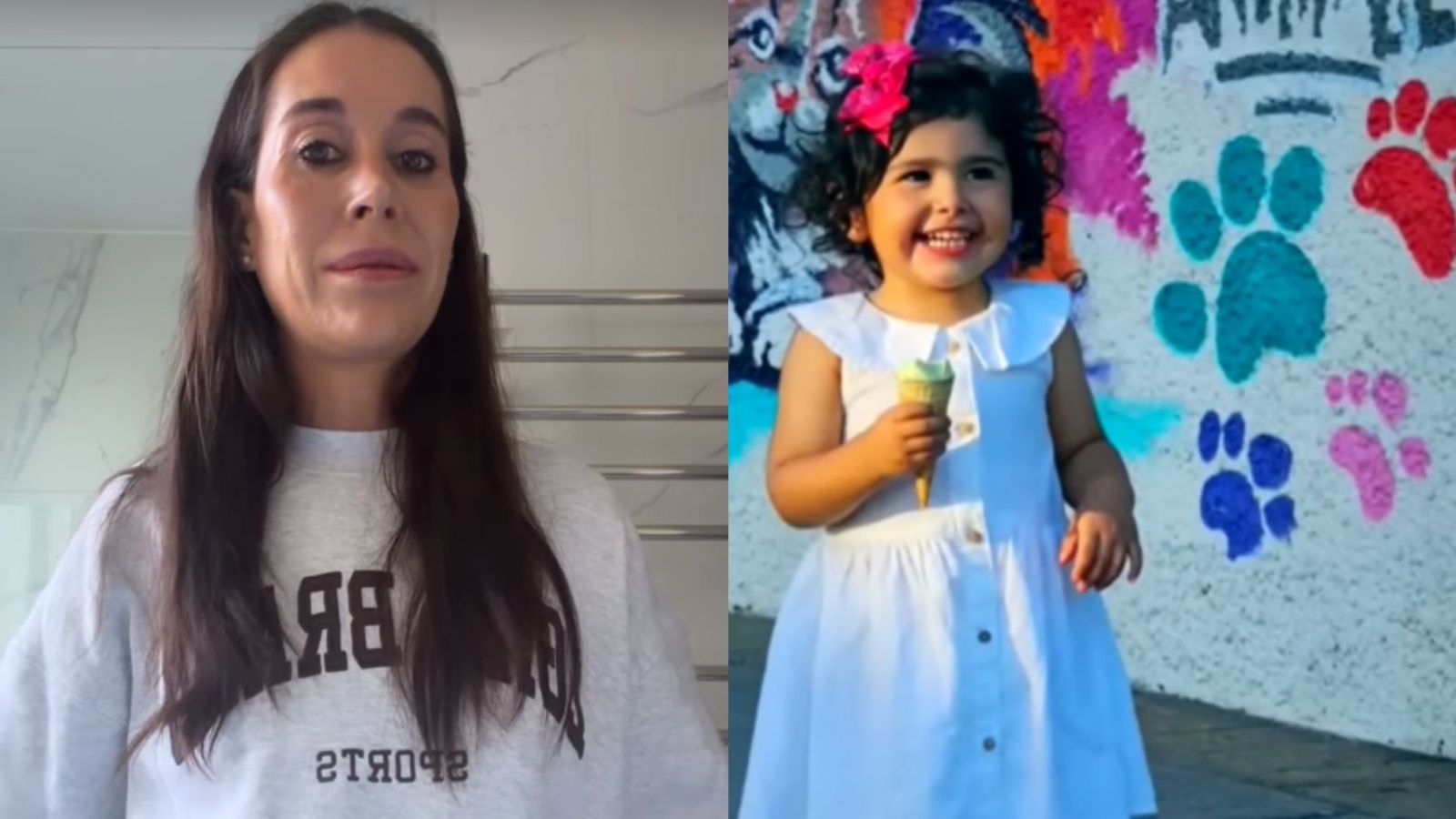 <p>Valentina Roth junto a la pequeña Isidora.</p>
