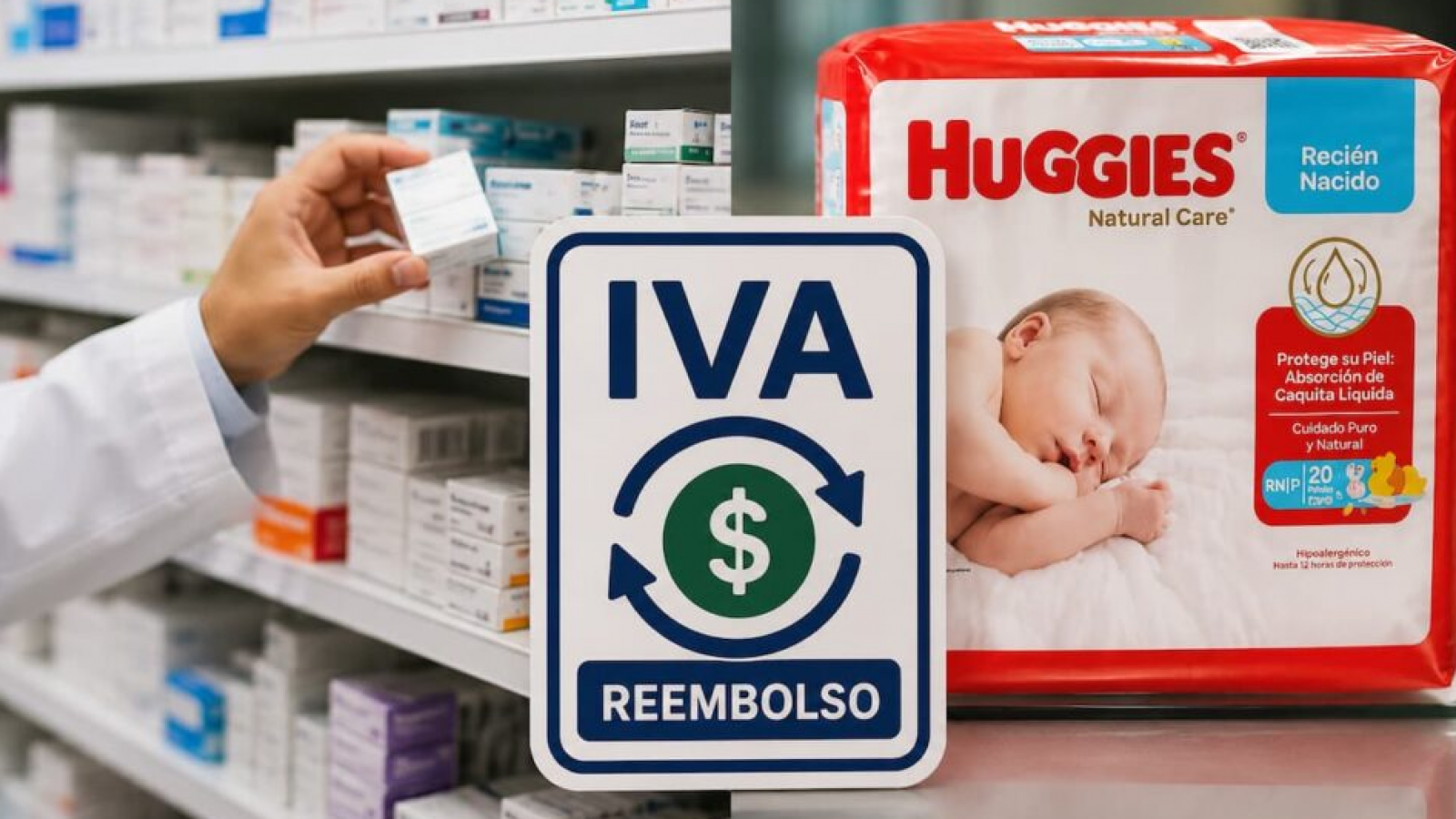 <p>Gobierno impulsa devolución del IVA en medicamentos y pañales</p>
