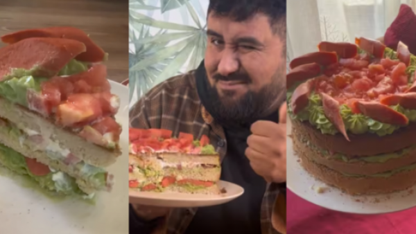 <p>Influencer crea "torta de completo" y desata polémica en redes sociales</p>Influencer crea "torta de completo" y desata polémica en redes sociales
