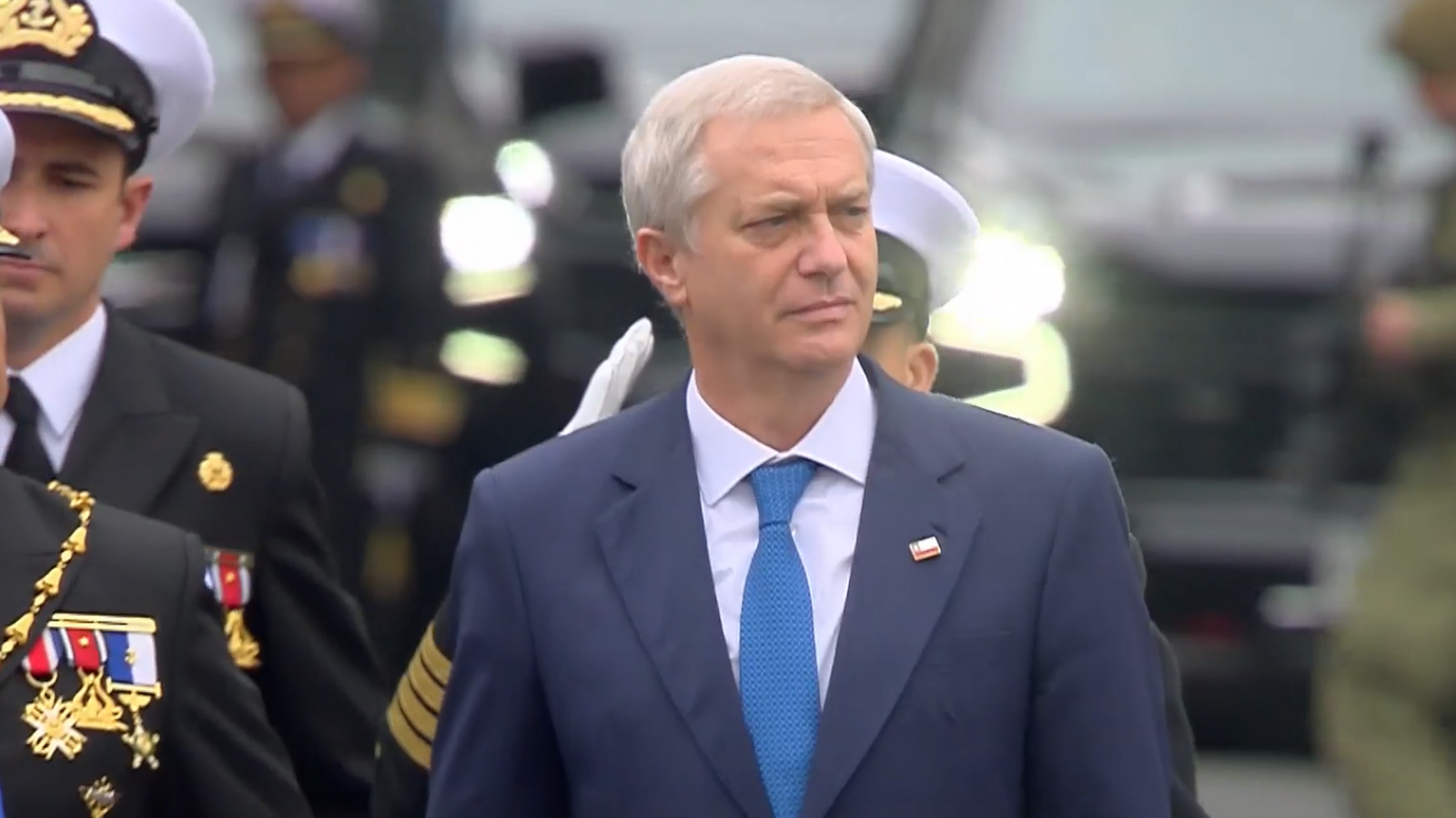 Así fue la llegada del Presidente Kast a su primera ceremonia de las Glorias Navales en Valparaíso
