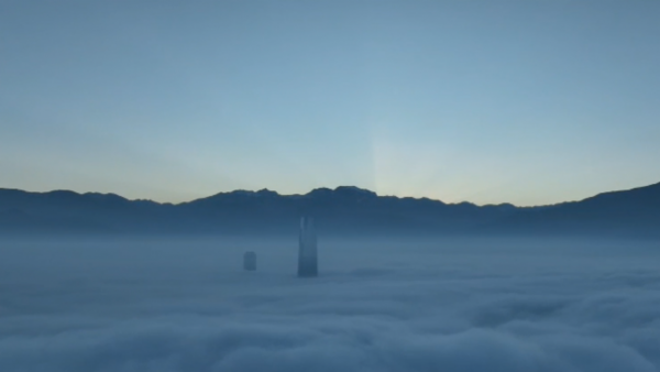 ¿Hasta cuándo el frío?: La espectacular vista que dejó la neblina en la zona central
