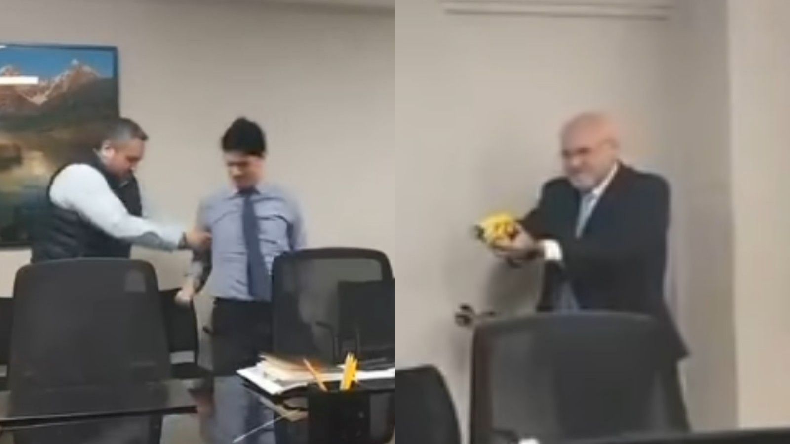Aterrador registro evidencia a alcalde peruano usando pistola eléctrica contra su asesor
